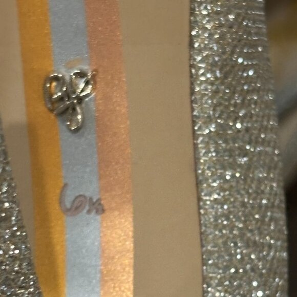 Sam Edelman Hazel pointed toe pump gold mesh Heel - Picture 7 of 14